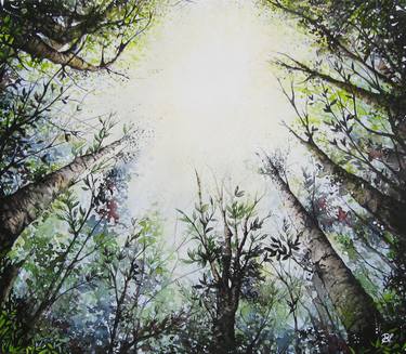 Print of Realism Tree Paintings by Renee Lippa