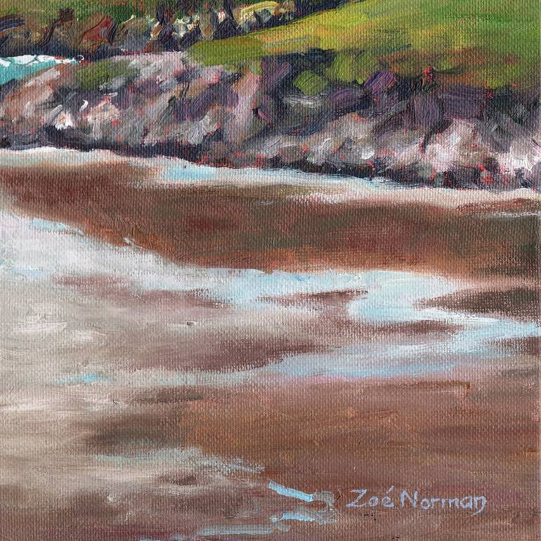 Original Impressionism Beach Painting by Zoe Elizabeth Norman