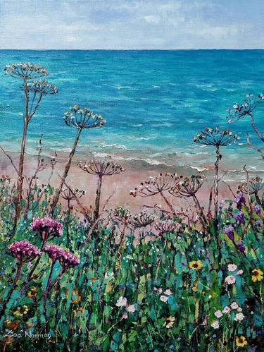 Original Impressionism Beach Paintings by Zoe Elizabeth Norman
