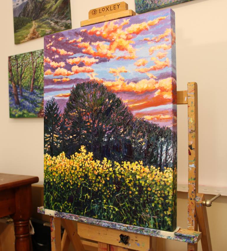 Original Figurative Landscape Painting by Zoe Elizabeth Norman