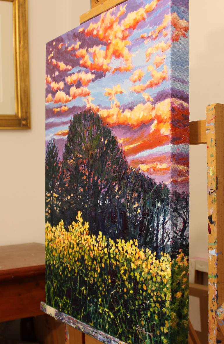 Original Figurative Landscape Painting by Zoe Elizabeth Norman