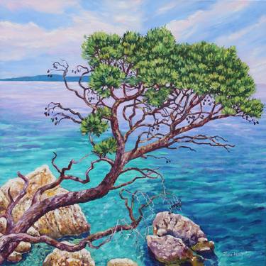 Original Contemporary Seascape Painting by Zoe Elizabeth Norman