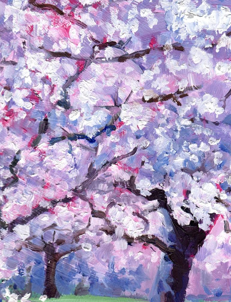 Original Impressionism Floral Painting by Zoe Elizabeth Norman