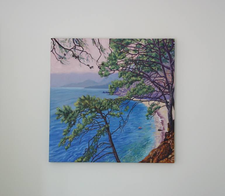 Original Impressionism Seascape Painting by Zoe Elizabeth Norman
