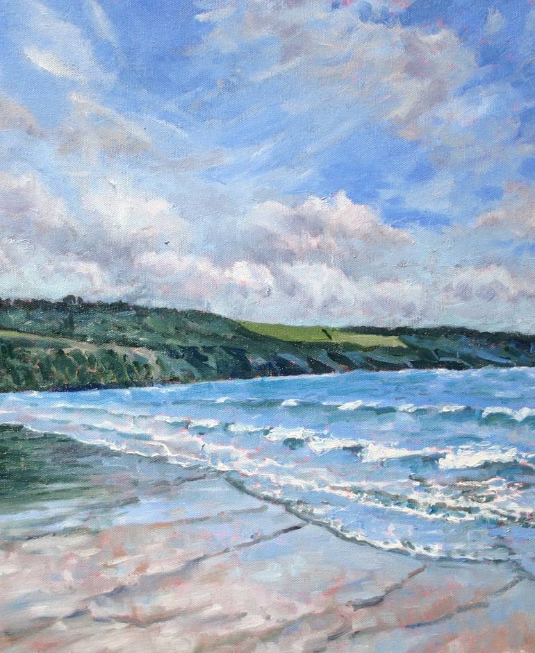 Original Impressionism Beach Painting by Zoe Elizabeth Norman