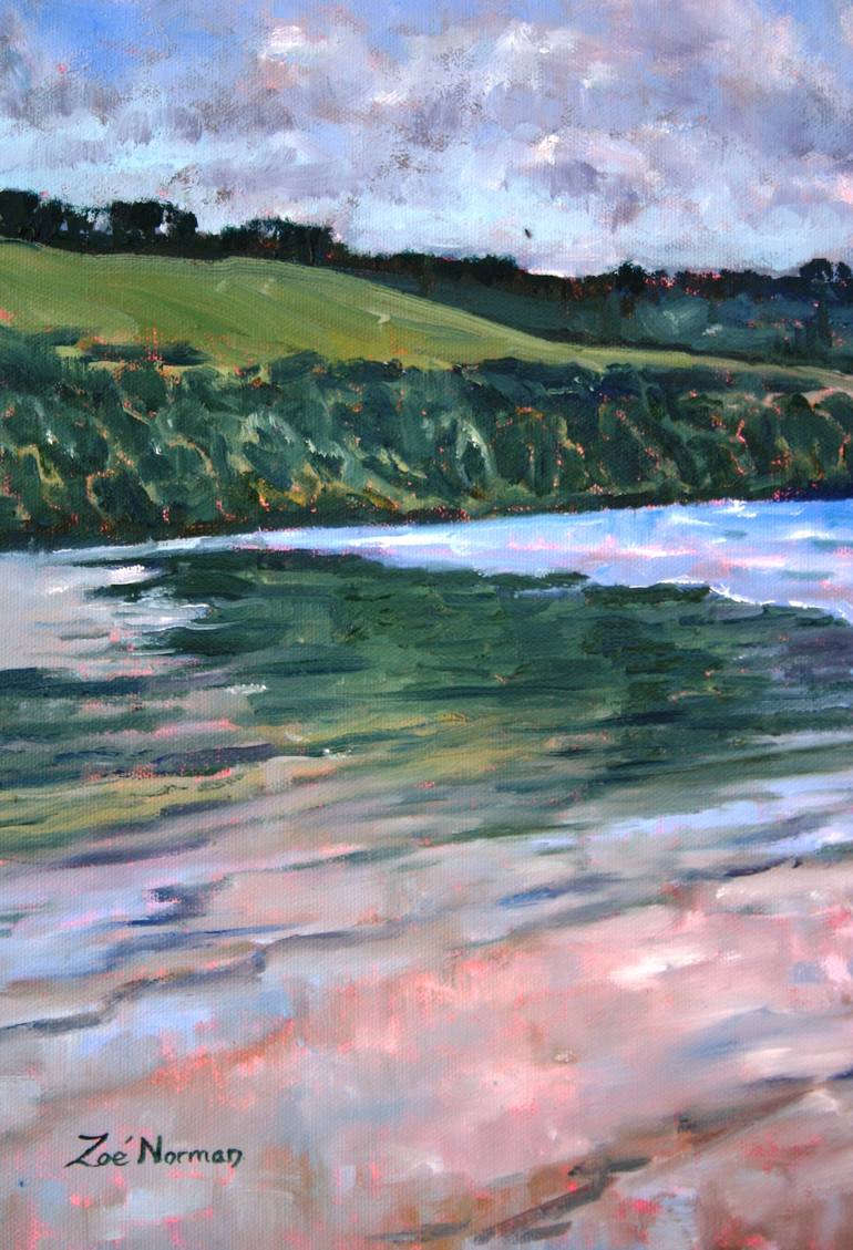 Original Impressionism Beach Painting by Zoe Elizabeth Norman