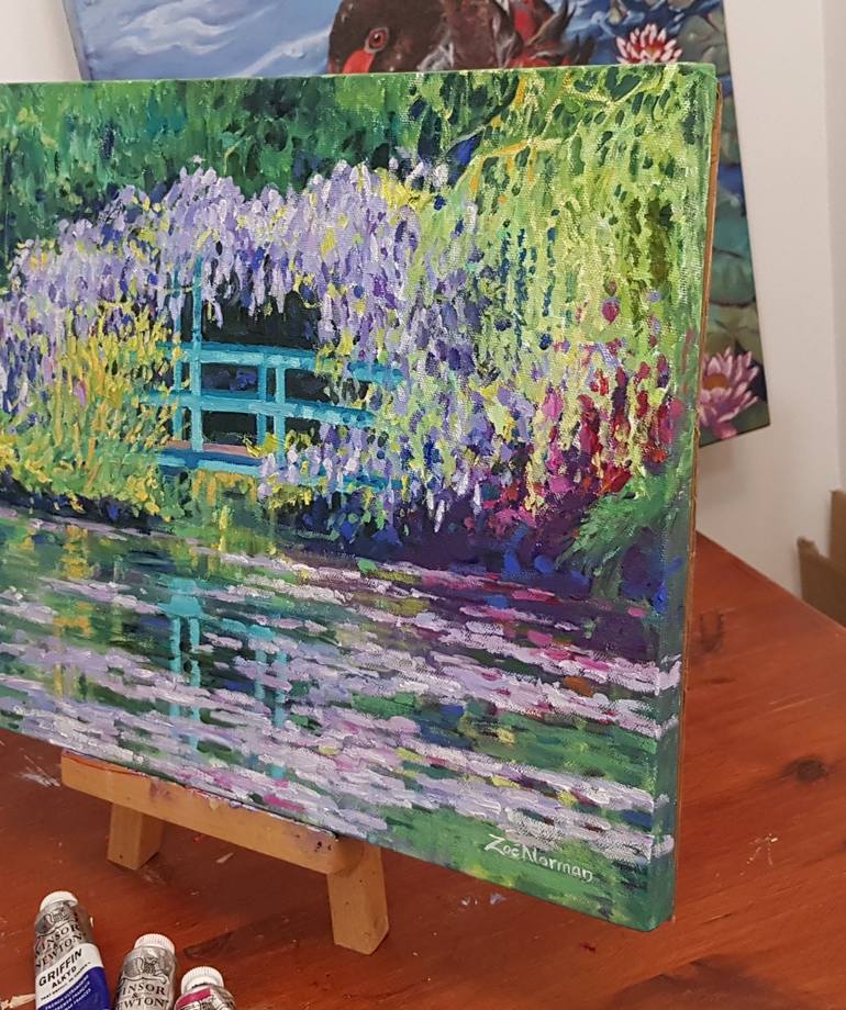 Original Fine Art Garden Painting by Zoe Elizabeth Norman