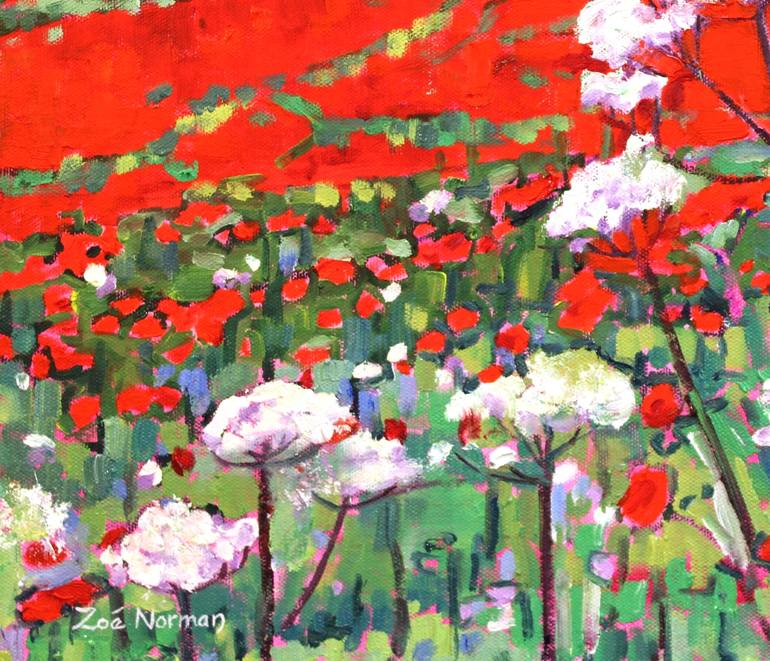 Original Impressionism Landscape Painting by Zoe Elizabeth Norman