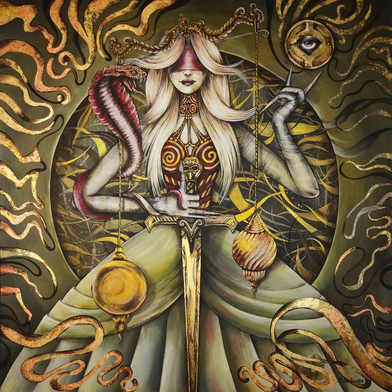 Themis Painting by Małgorzata Bańkowska | Saatchi Art