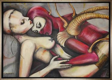 Original Surrealism Erotic Paintings by Małgorzata Bańkowska