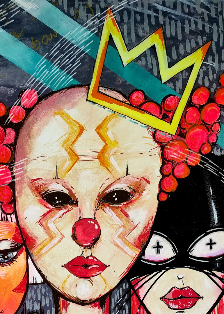 Original Abstract People Painting by MałGorzata BańKowska
