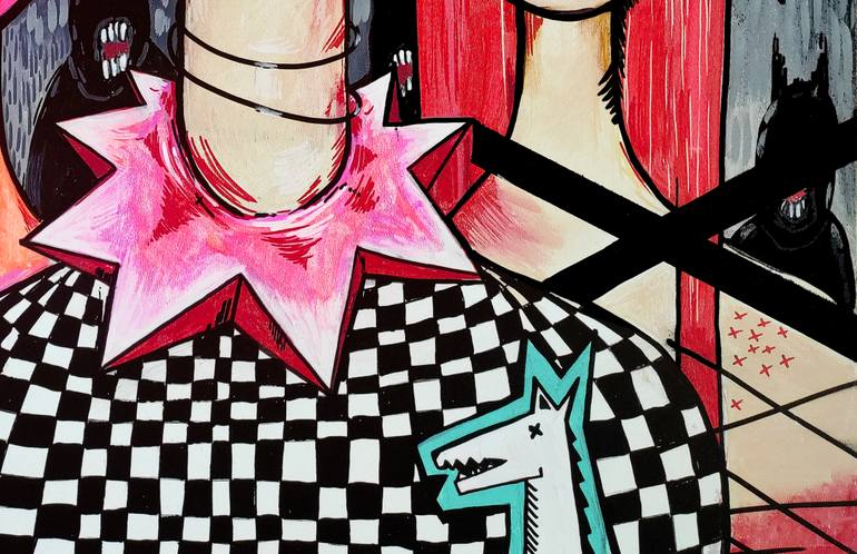 Original Abstract People Painting by MałGorzata BańKowska