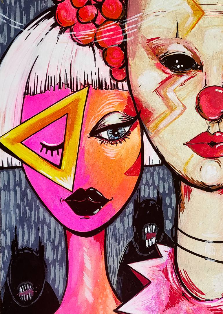 Original Abstract People Painting by MałGorzata BańKowska