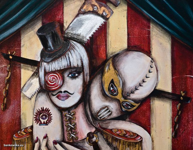 Original Surrealism Performing Arts Painting by Małgorzata Bańkowska