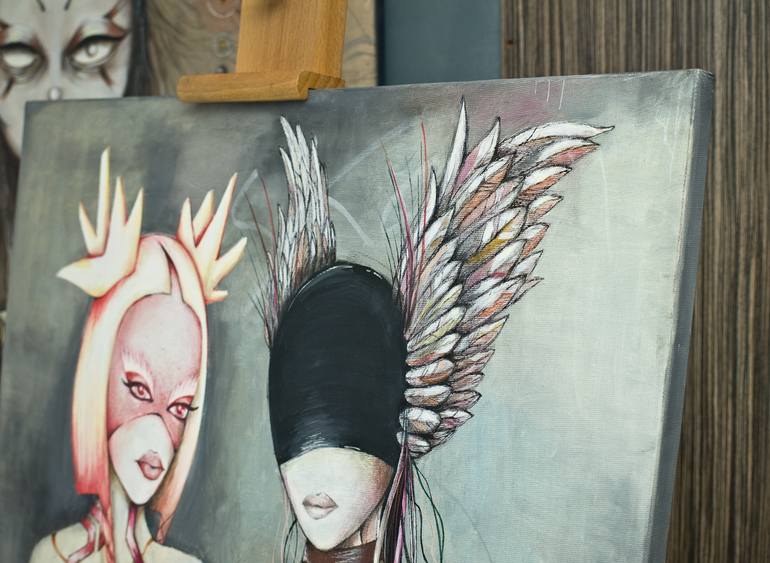 Original Surrealism Health & Beauty Painting by MałGorzata BańKowska