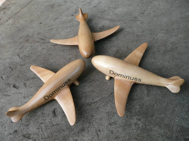 Original Aeroplane Sculpture by Viktors Kozers