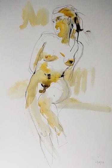 Original Modern Nude Drawings by Eric Saint Georges