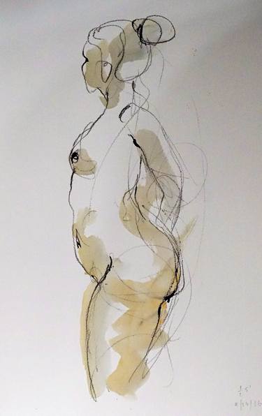 Original Modern Nude Drawings by Eric Saint Georges