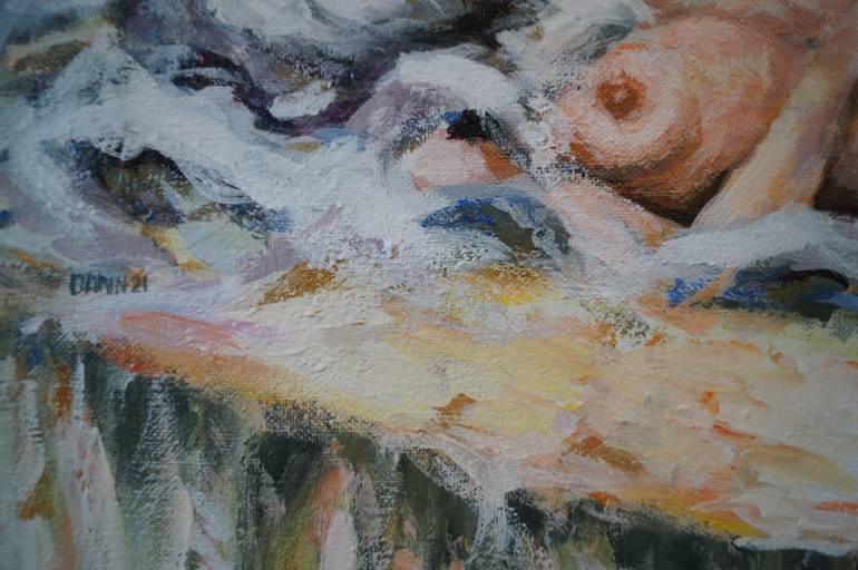Original Expressionism Nude Painting by Darin Ahmad