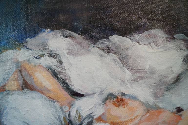 Original Expressionism Nude Painting by Darin Ahmad