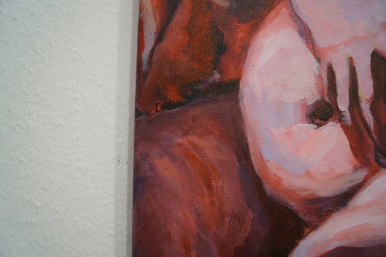 Original Figurative Nude Painting by Darin Ahmad