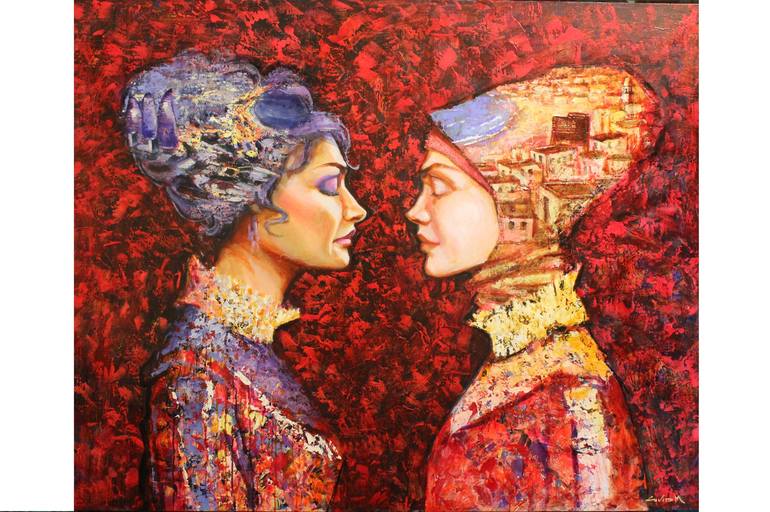 Original Women Painting by cavid mammadov