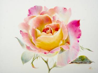 Print of Fine Art Floral Paintings by La Fe