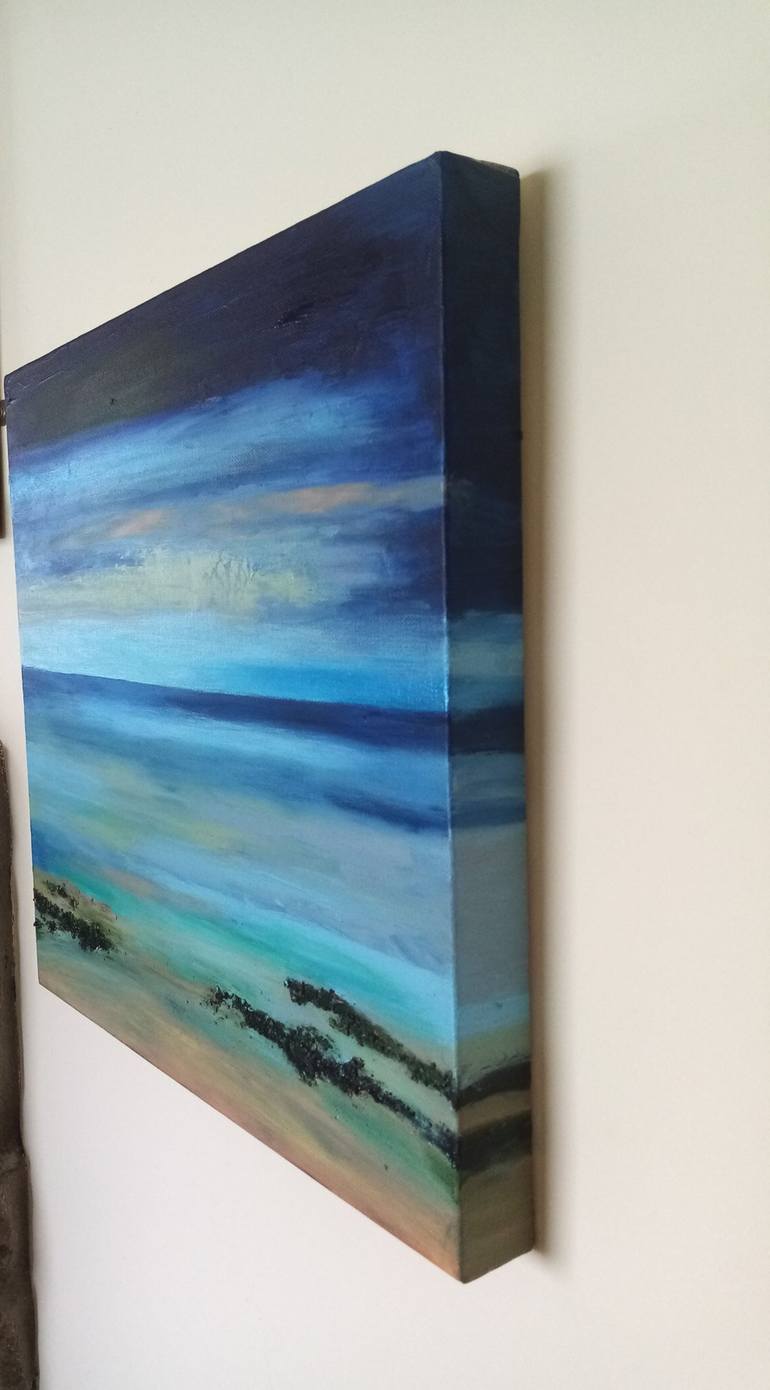 Original Impressionism Seascape Painting by Amanda Horvath