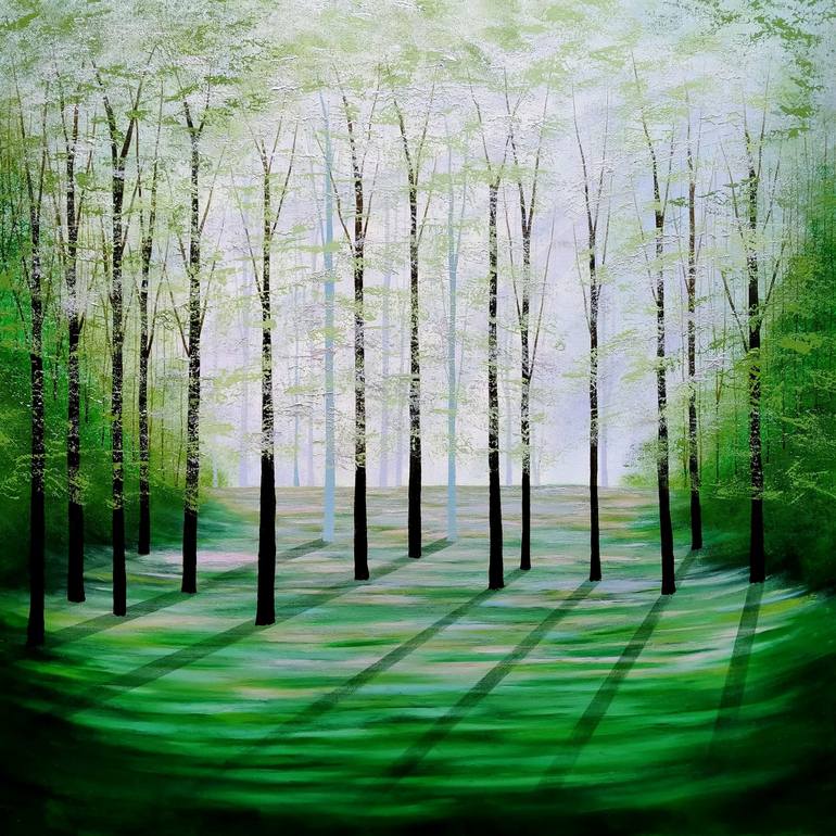 Original Expressionism Landscape Paintings by Amanda Horvath