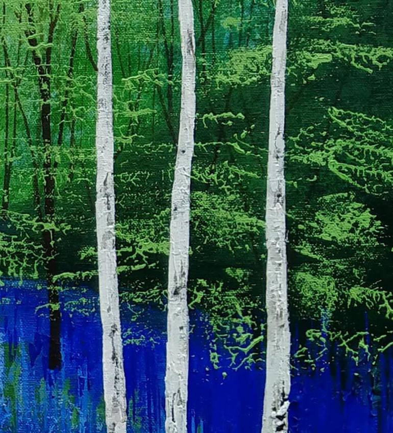 Original Impressionism Landscape Painting by Amanda Horvath