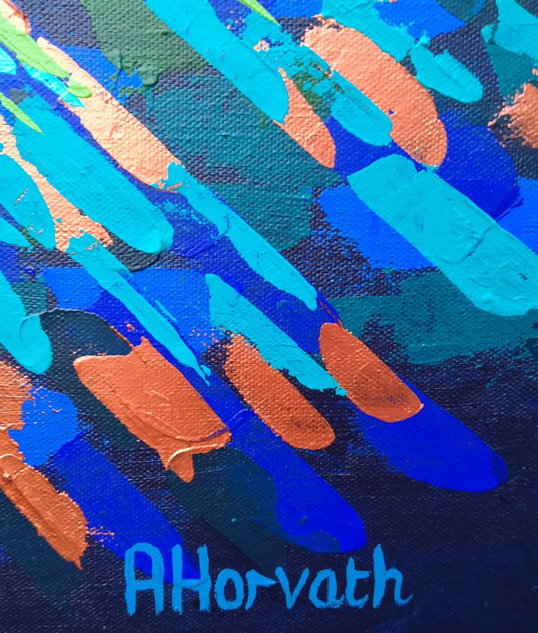 Original Impressionism Abstract Painting by Amanda Horvath