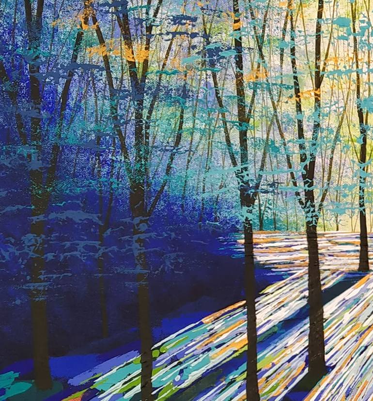 Original Impressionism Abstract Painting by Amanda Horvath