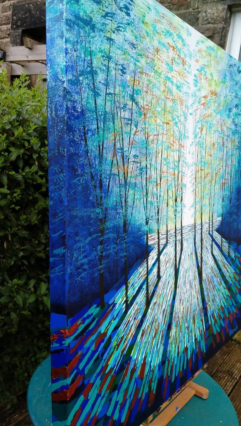 Original Impressionism Abstract Painting by Amanda Horvath