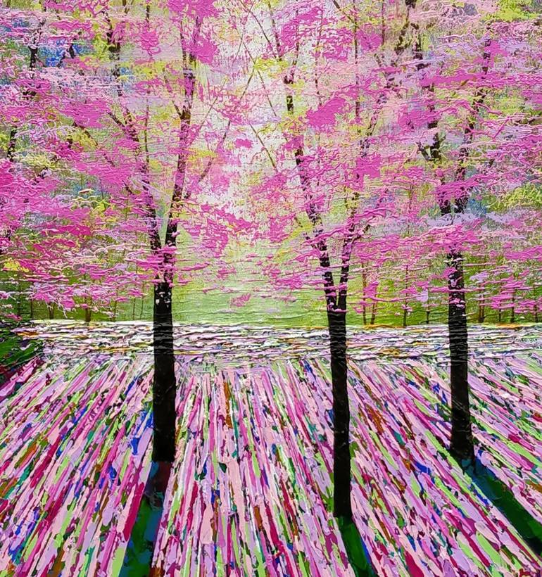 Original Impressionism Landscape Painting by Amanda Horvath