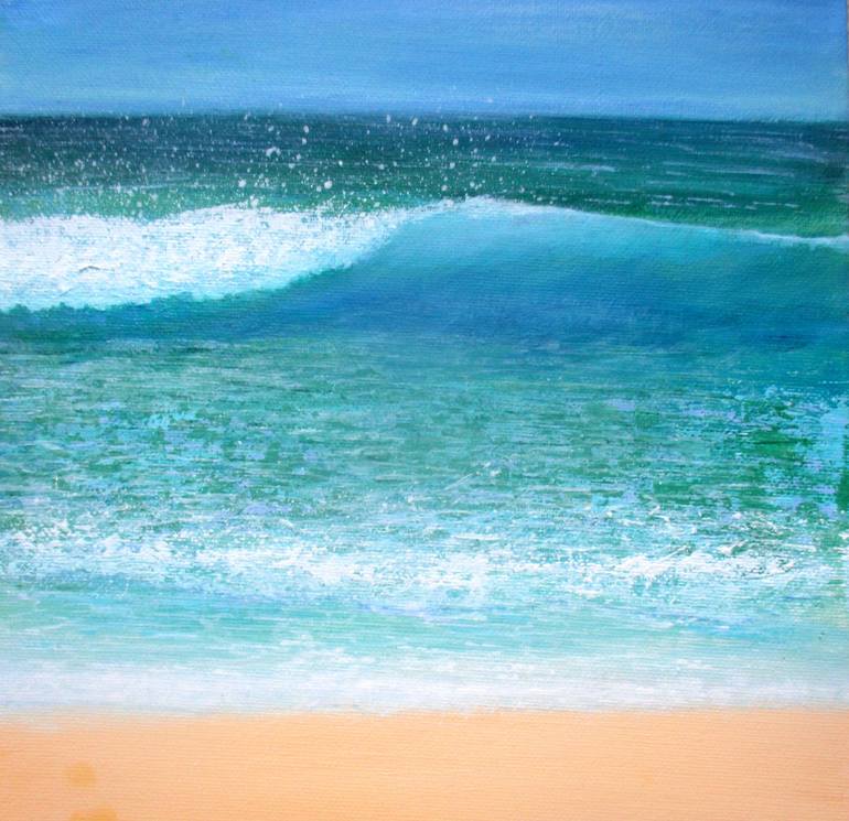 Crystal Blue Painting by Amanda Horvath | Saatchi Art