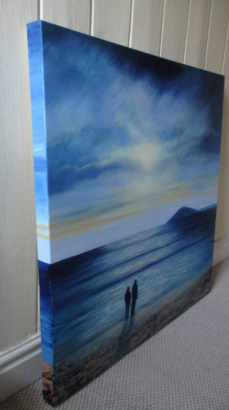 Original Impressionism Seascape Painting by Amanda Horvath