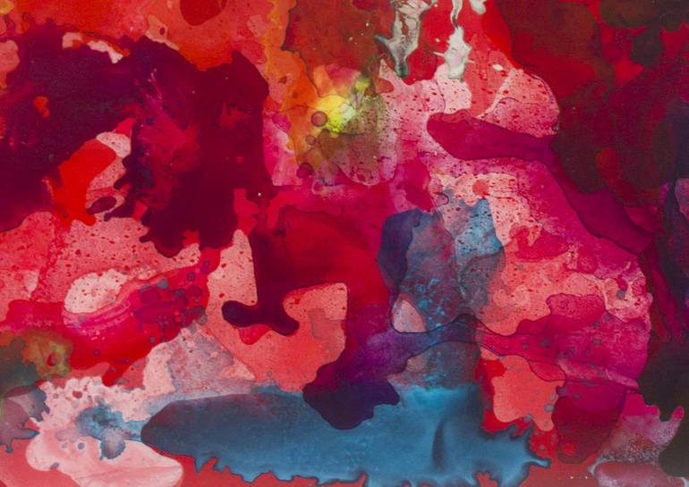 Melita Red 2 Painting by Teresa Zerafa Byrne | Saatchi Art