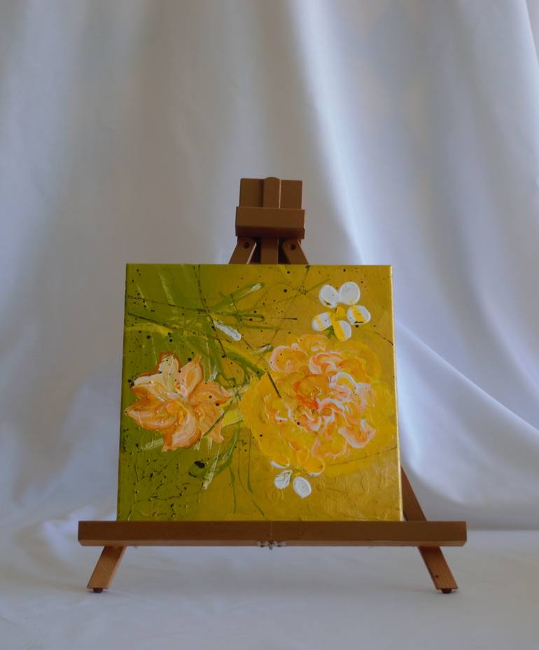 Original Fine Art Floral Painting by Hawra Harianawala