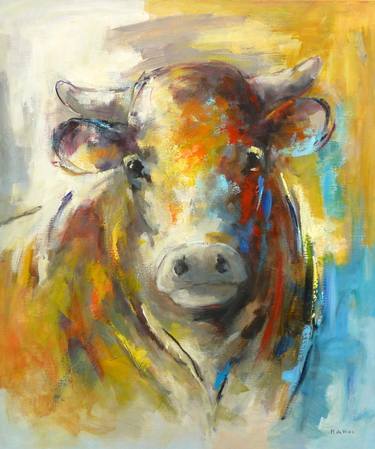 Limousin cow thumb