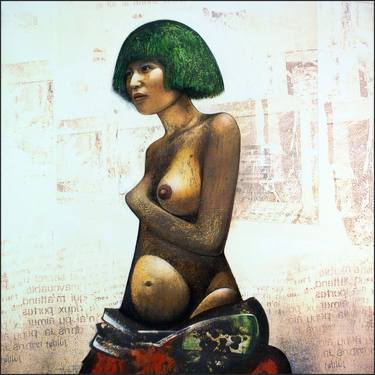 Original Figurative Nude Paintings by Daniel Moline de Saint-Yon