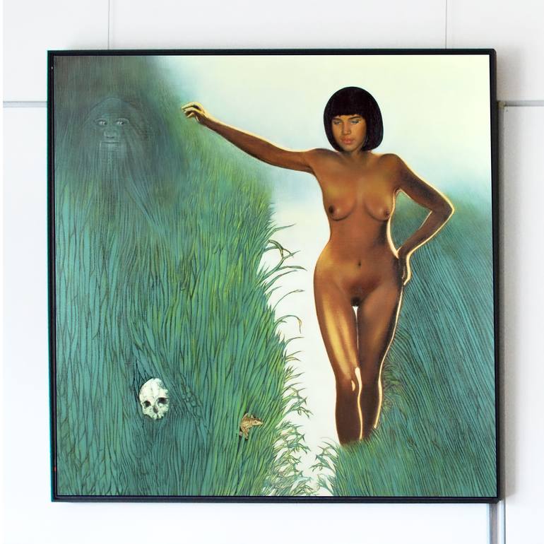 Original Figurative Nude Painting by Daniel Moline de Saint-Yon