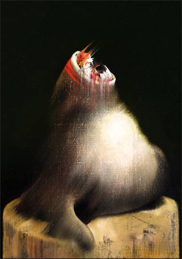 Original Expressionism Animal Paintings by Daniel Moline de Saint-Yon