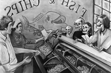 Original Surrealism Humor Paintings by William Fawkes