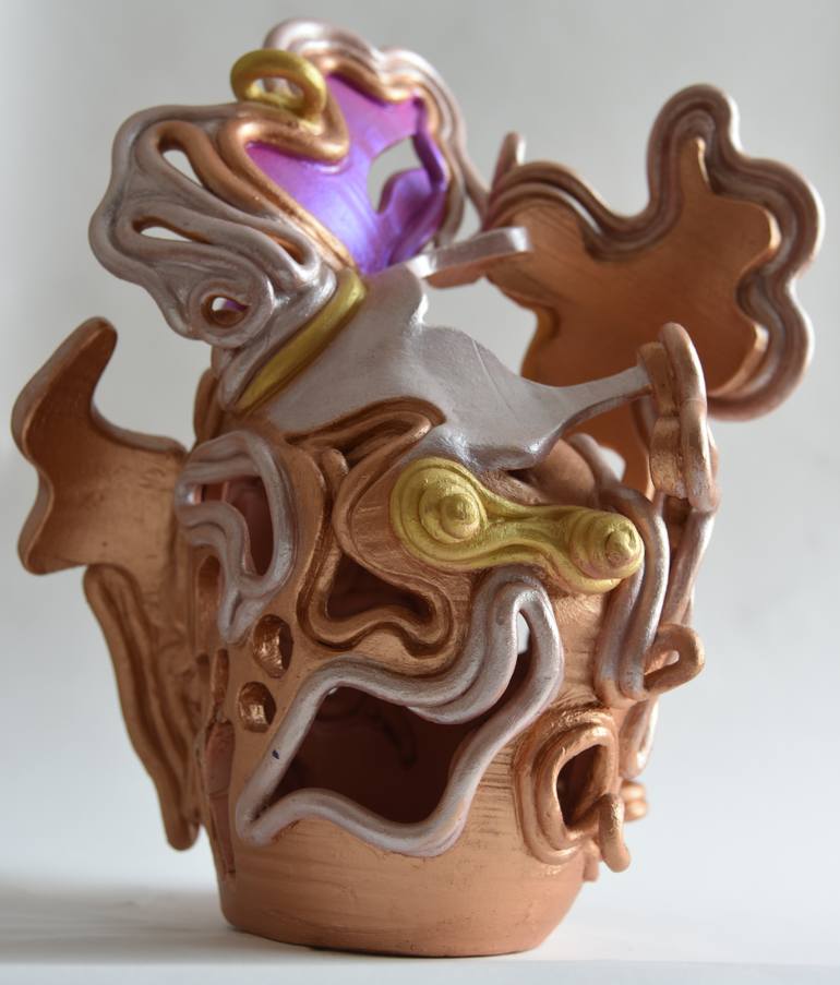 Original Folk Abstract Sculpture by Smriti Kapuria
