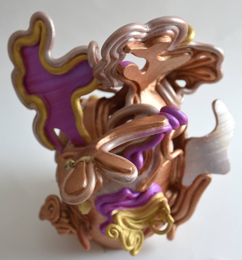 Original Folk Abstract Sculpture by Smriti Kapuria