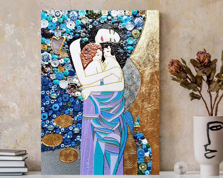 Original Art Deco Family Painting by Irina Bast