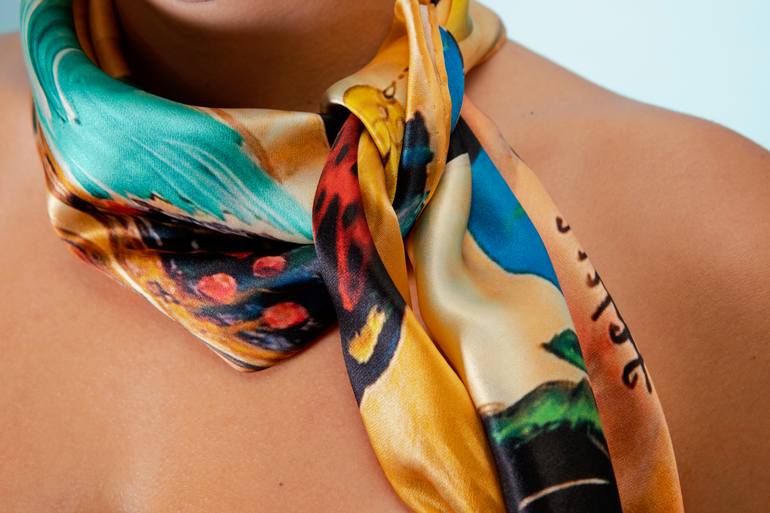 Original Abstract Expressionism Fashion Printmaking by Ezgi Demir