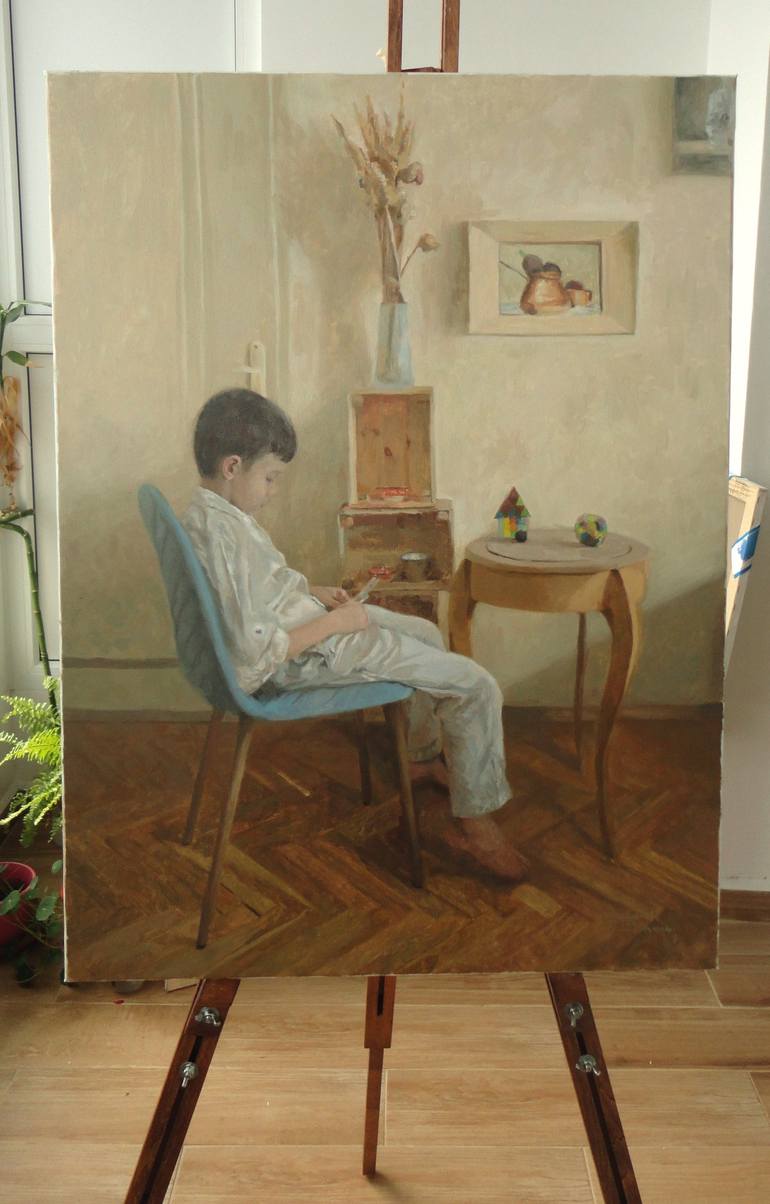Original Interiors Painting by Radosveta Zhelyazkova