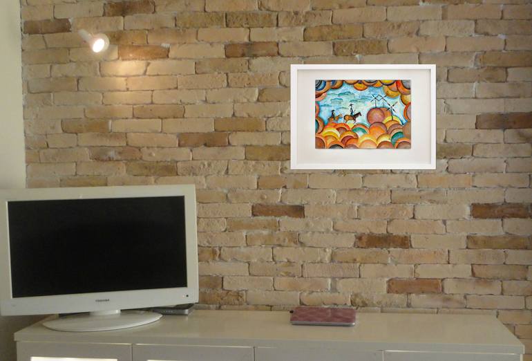 Original Abstract Children Painting by Radosveta Zhelyazkova