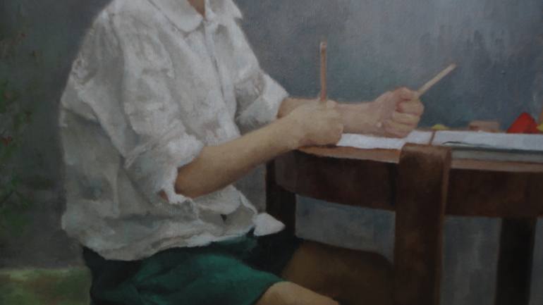 Original Portrait Painting by Radosveta Zhelyazkova